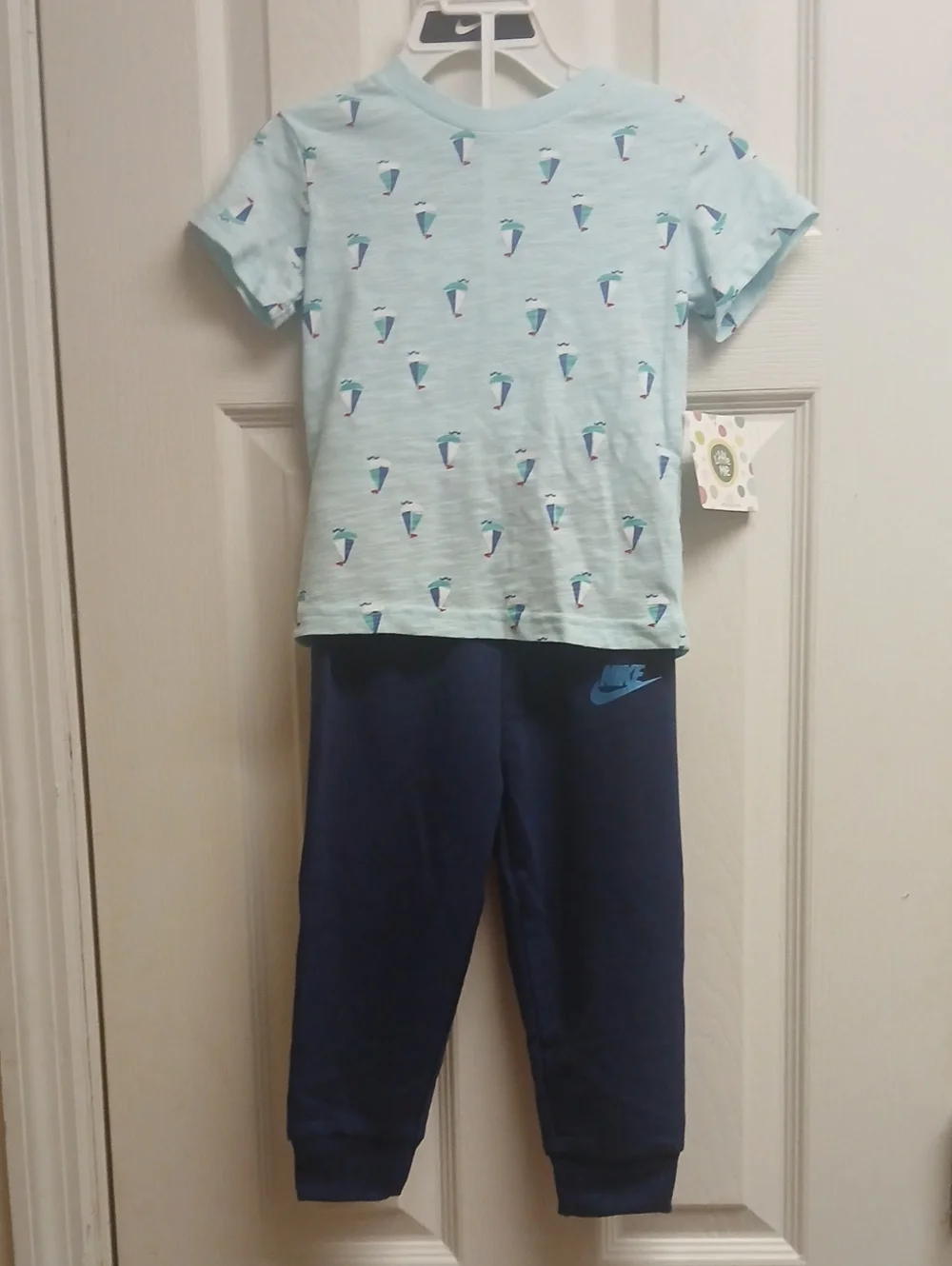 Nike And Little Me 24M Joggers, Short Sleeve Shirt, NWT